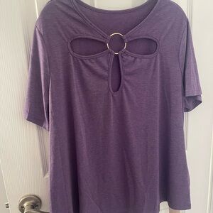 NWY Emery Rose Purple Tunic with Gold Accent 1x